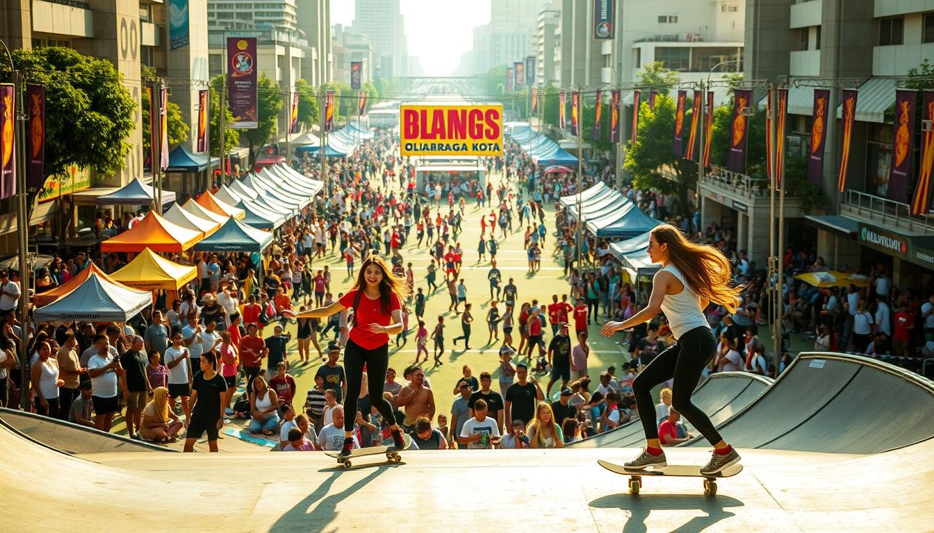 Komunitas Skateboard Perempuan Jadi Sorotan di Festival Olahraga Kota
